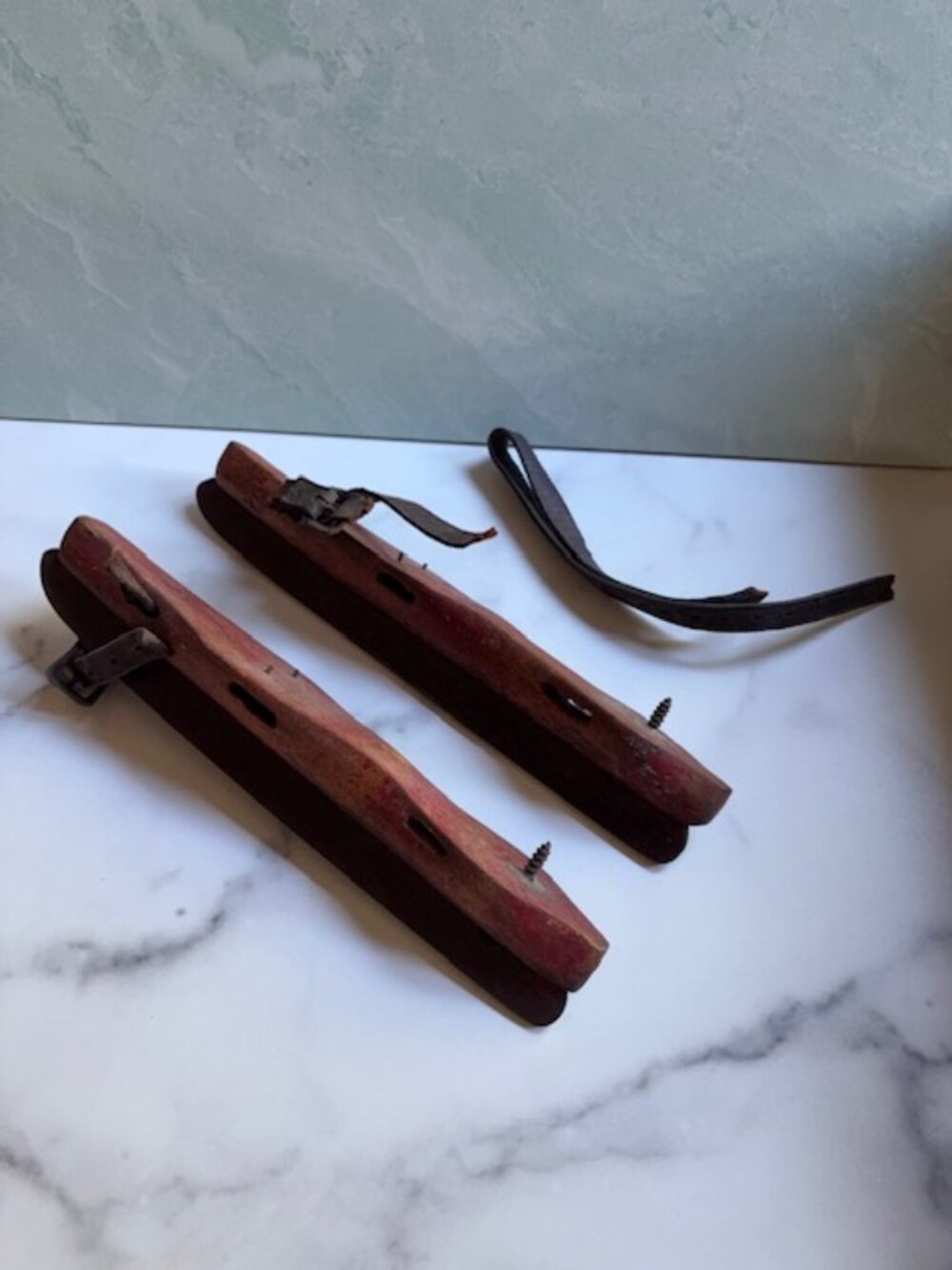 Antique Ice Skates for Holiday winter Decor